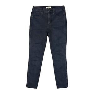 Madewell Size 27 10" High-Rise Skinny Jean Eclipse Wash AC134 Black Denim HEMMED